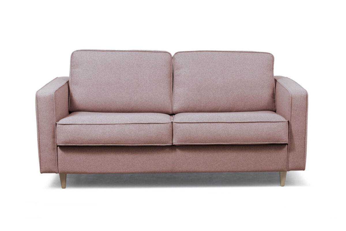 Canapé convertible BOLI système couchage express 3 places scandinave en tissu