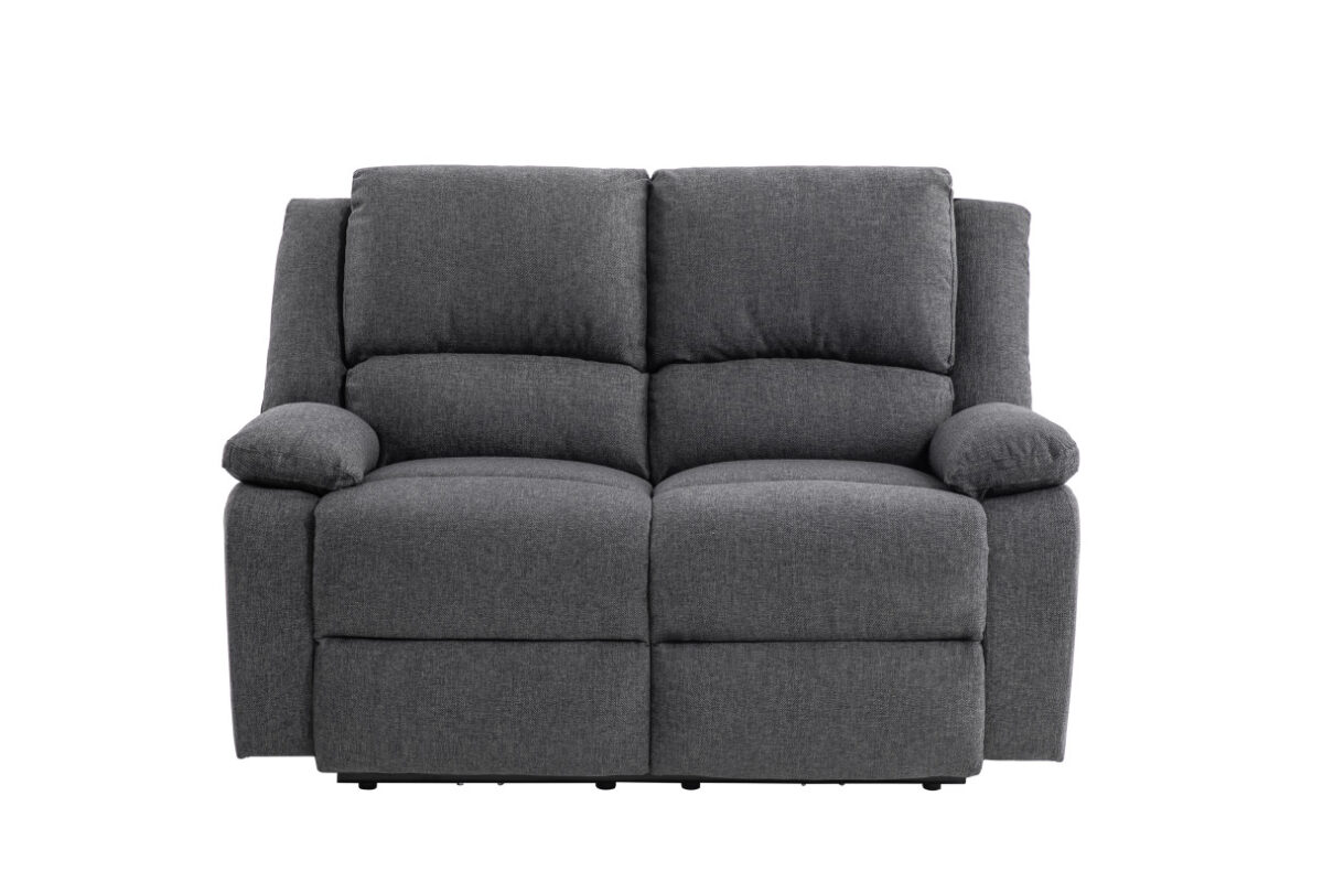 9121 canape de relaxation electrique 2 places en tissu