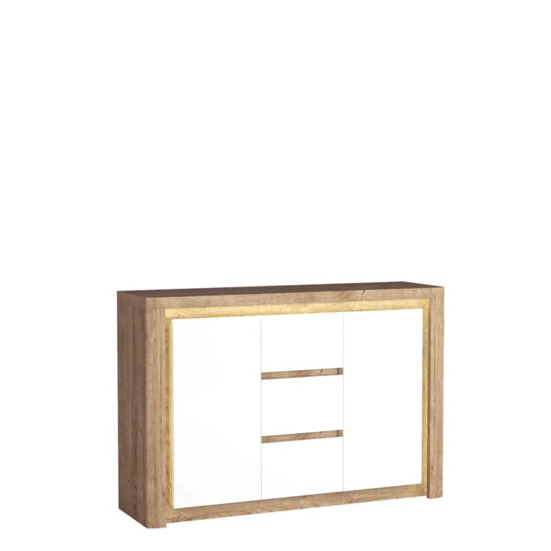 Commode avec Trois Tiroirs et Deux Armoires|Destockage Express|Decora Home