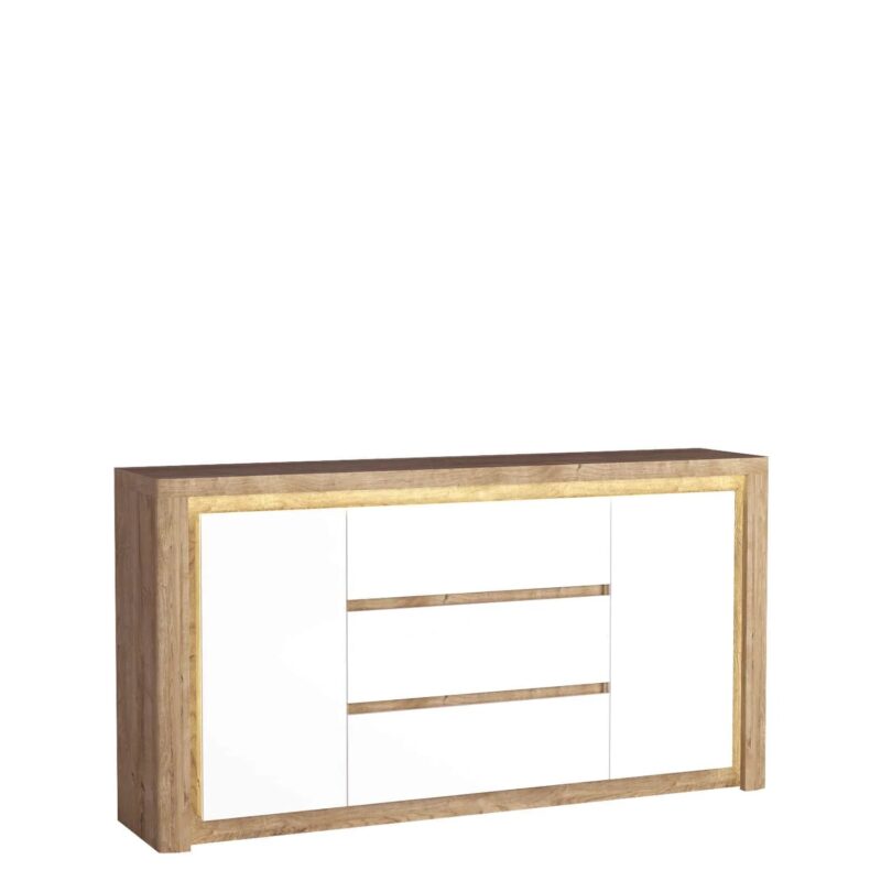 Commode avec Trois Tiroirs et Deux Armoires|Destockage Express|Decora Home
