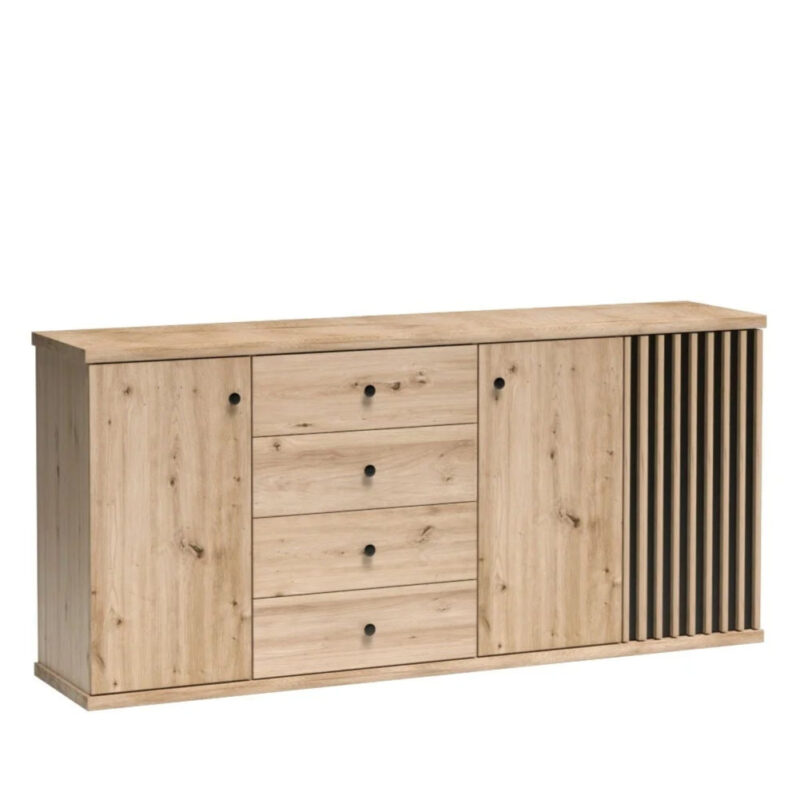 Grande commode spacieuse avec tiroirs et armoires|Promo exclusive|Decora Home