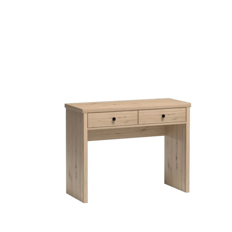 Coiffeuse compacte et élégante avec deux tiroirs, pouvant aussi servir de bureau|Promo exclusive|Decora Home