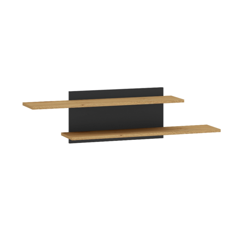 Étagère en Chêne Élégant avec Base Noire - Design Moderne et Haute Résistance|Offre Limitée|Decora Home