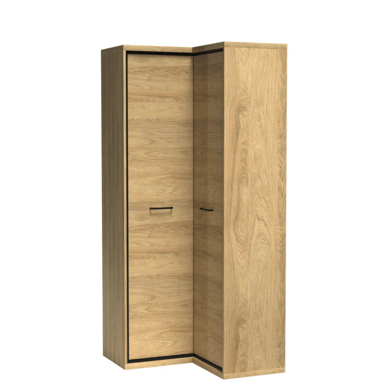 Armoire d'Angle à Deux Portes avec Espace de Rangement Pratique|Destockage Express|Decora Home