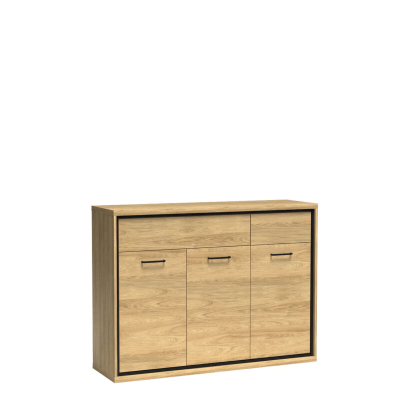 Grande Commode Lumineuse en Hickory Naturel avec Deux Tiroirs|Destockage Express|Decora Home
