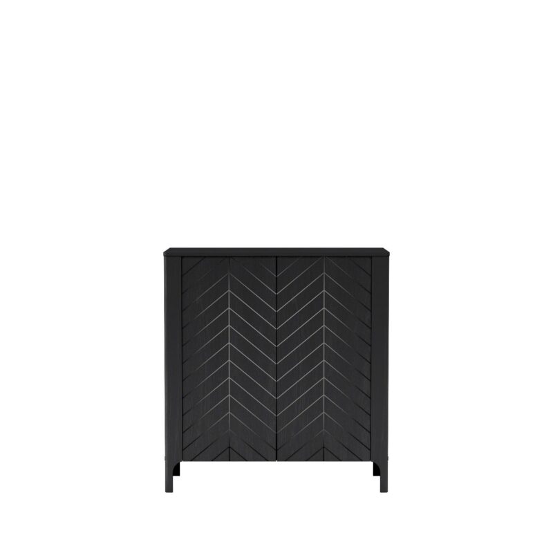 Commode avec Motif à Chevrons et Étagère Spacieuse|Destockage Express|Decora Home