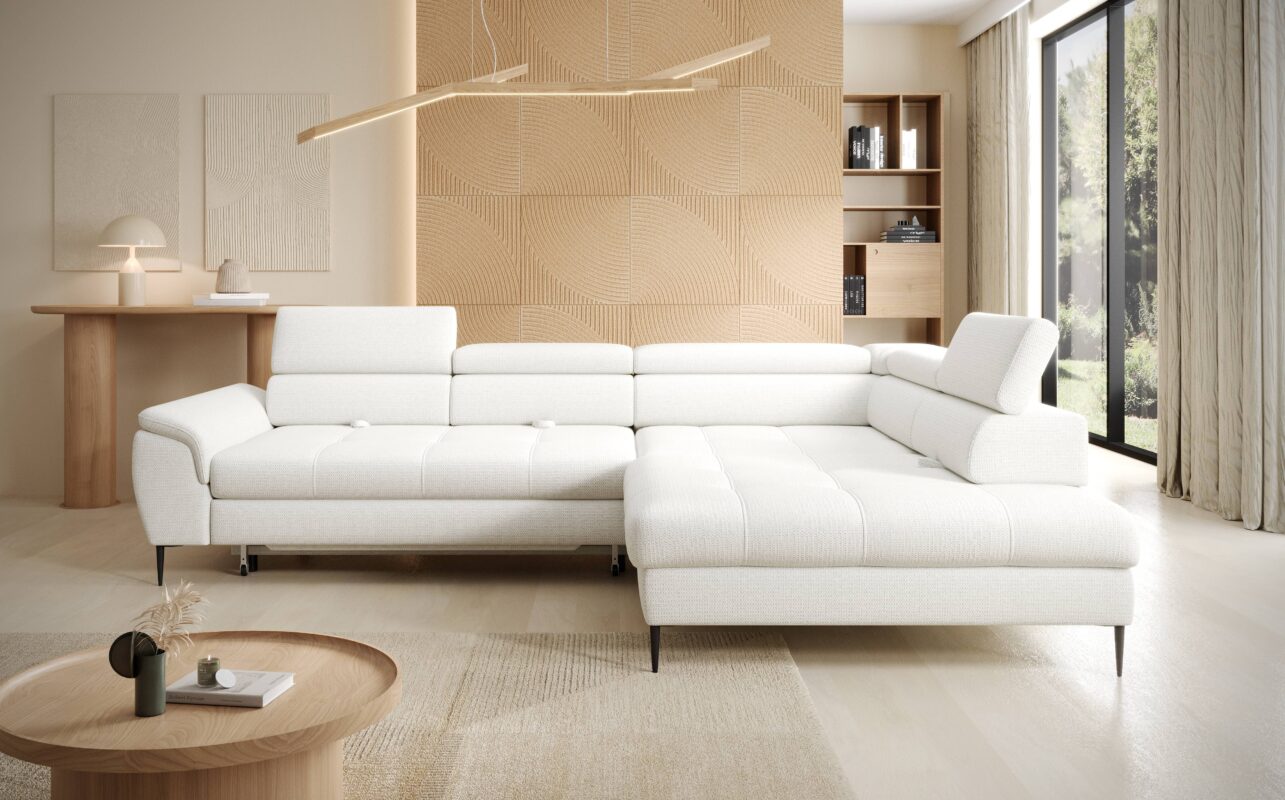 Canapé d’angle spacieux avec couchage et rangement intégré|Offre Spéciale|Decora Home