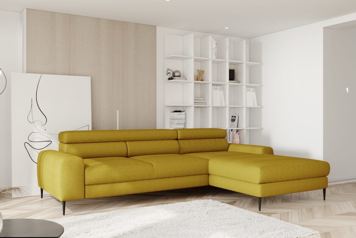 Canapé d'Angle Droit Multifonctionnel avec Appuis-Tête Réglables & Fonction de Couchage - Design Moderne|Offre Spéciale|Decora Home