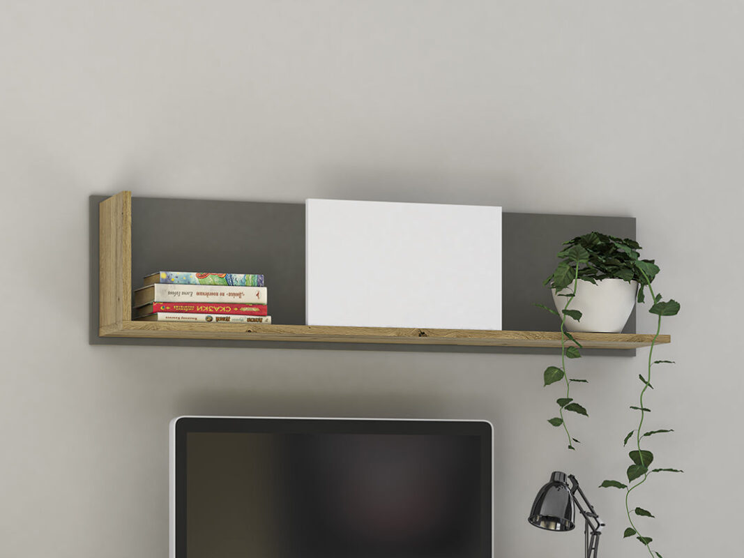 Étagère Suspendue en Bois et MDF - Design Moderne avec Bordure ABS et Résistance Exceptionnelle|Offre Spéciale|Decora Home