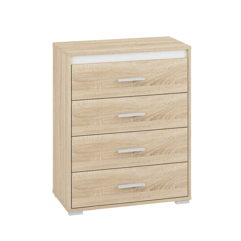 Buffet Moderne Lumière de Sonoma avec Finition ABS - Design Pratique et Résistant - Meuble Contemporain|Offre Spéciale|Decora Home