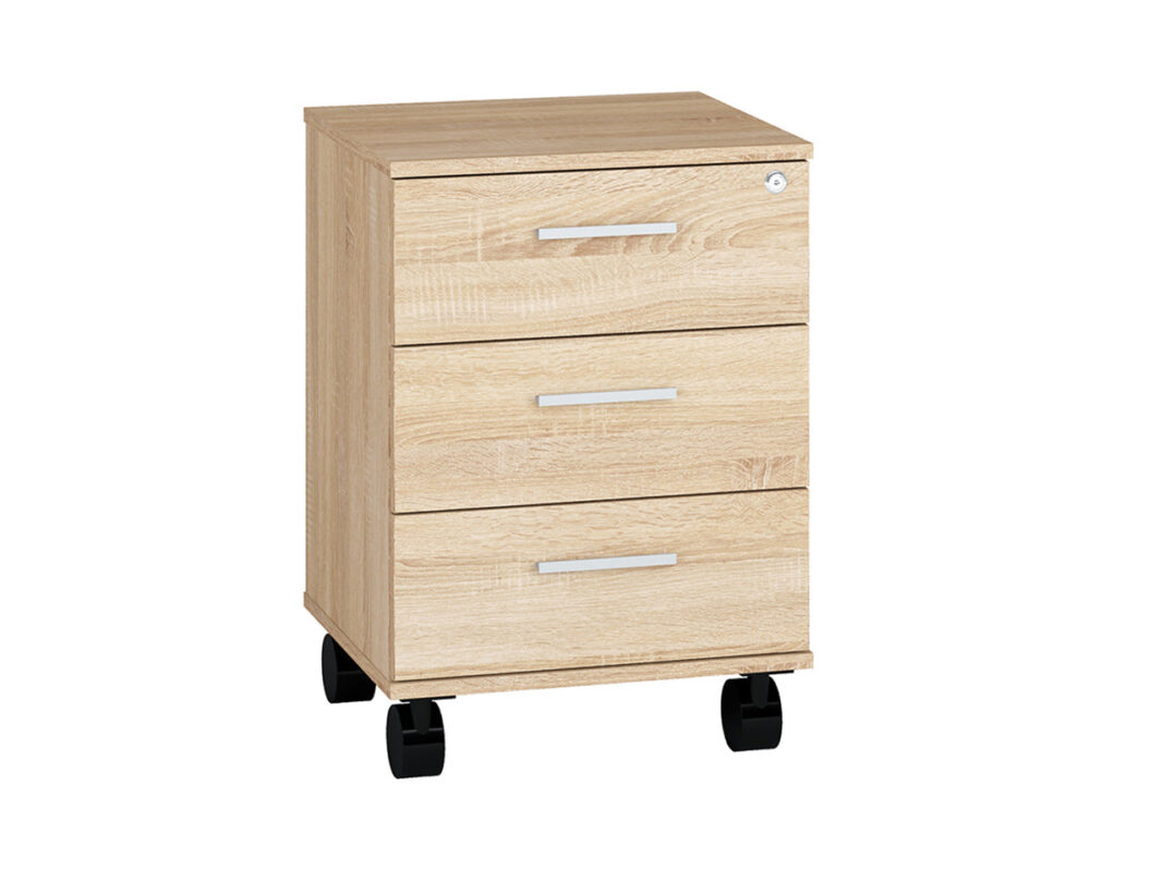 Caisson à Tiroirs Compact - Rangement Pratique avec Verrouillage Centralisé|Offre Spéciale|Decora Home
