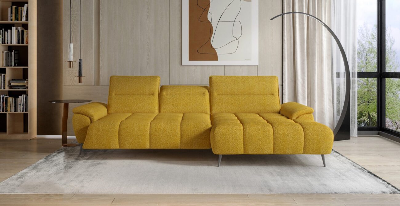 Canapé d’angle – Convertible avec rangement, têtières réglables & design moderne (S, L, XL)|Offre Spéciale|Decora Home
