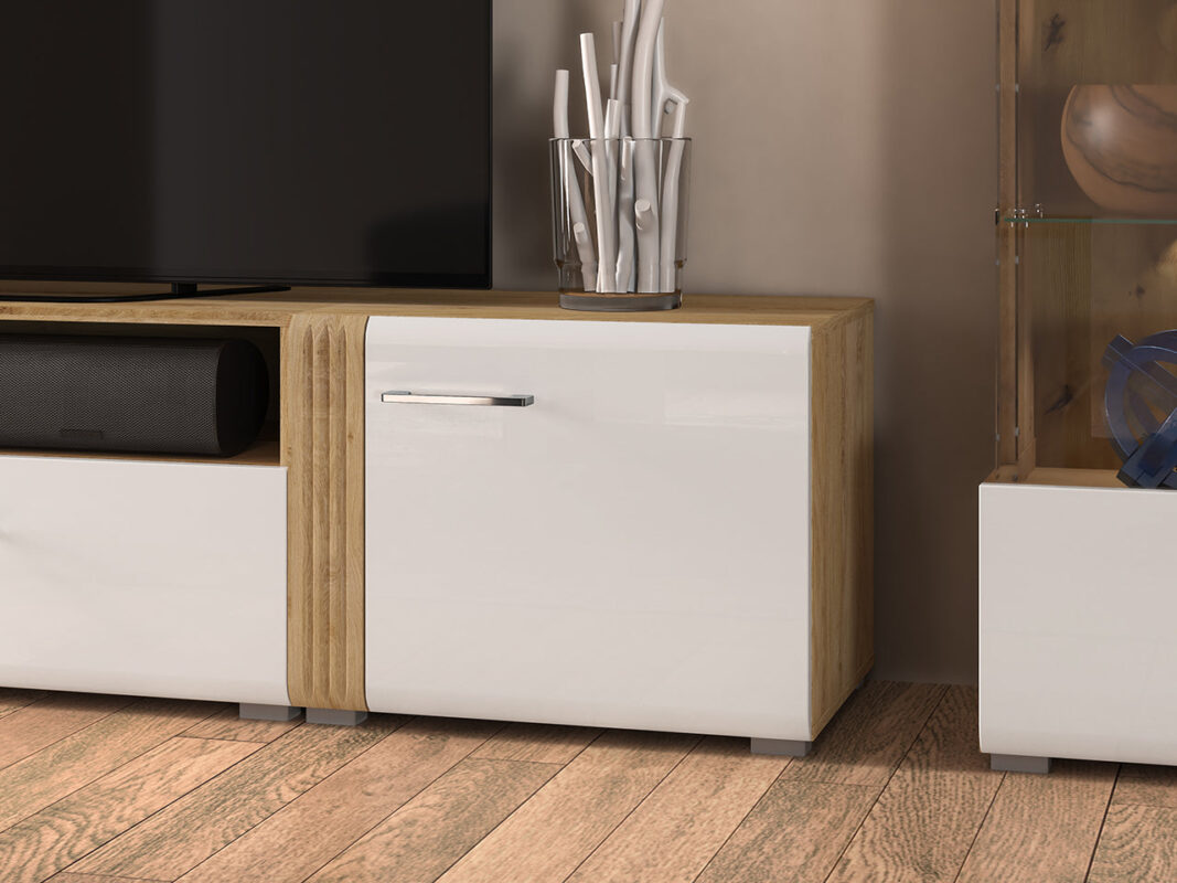 Module Complémentaire Chêne Castello & Blanc Brillant – Fonctionnalité sur-mesure|Offre Limitée|Decora Home