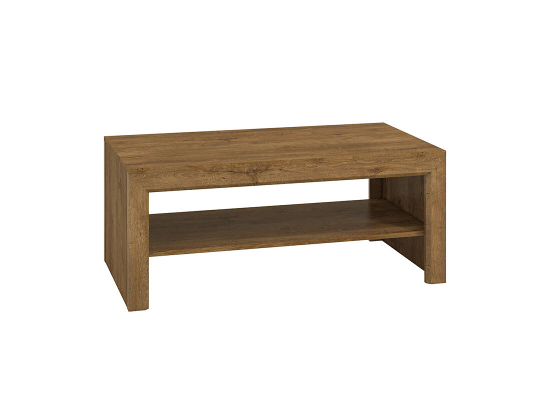 Table Basse Banc – Chêne de Lefkas & Noir – 114 cm – Design Industriel et Robuste|Offre Spéciale|Decora Home