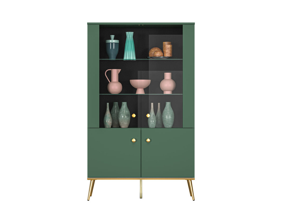 Vitrine Moderne avec Bordure ABS et Verre Trempé - Rétroéclairage Optionnel|Offre Limitée|Decora Home