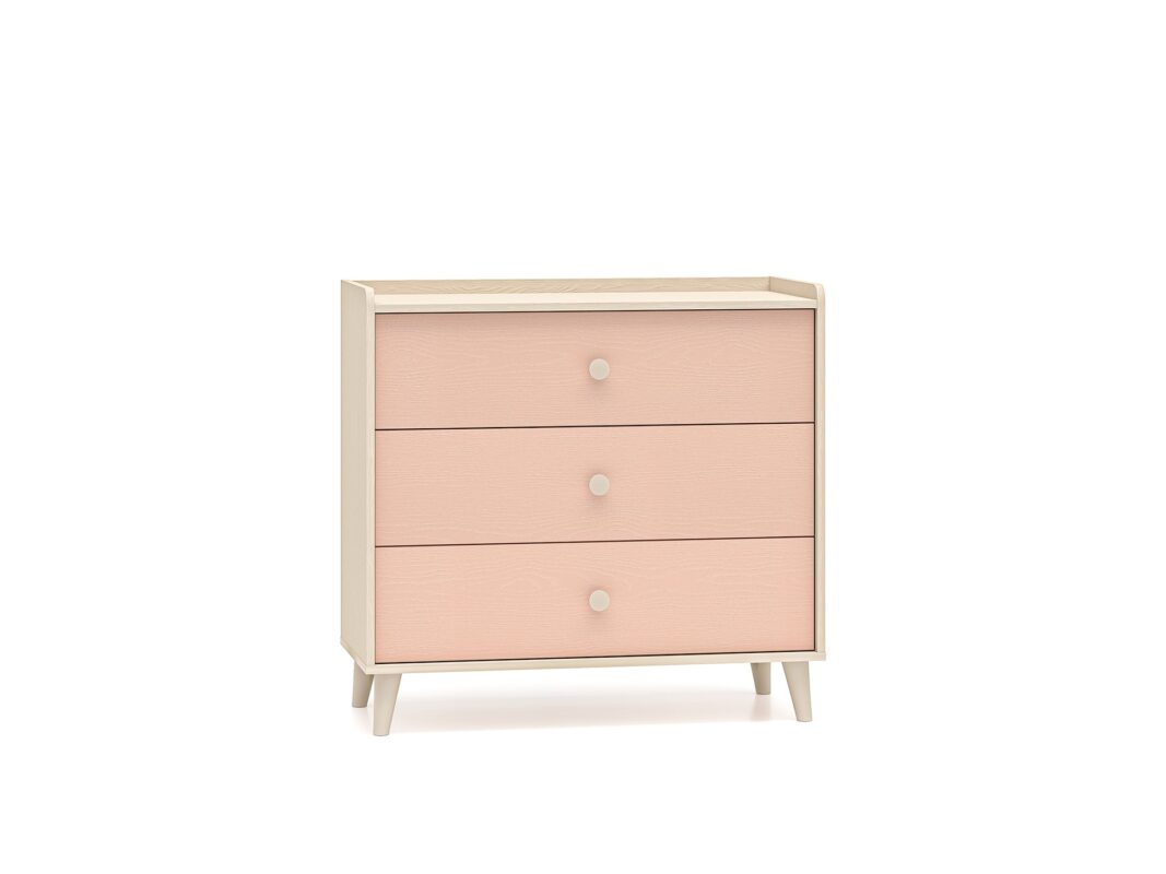 Commode enfant moderne en panneaux laminés avec finition résistante et élégante|Dernières pièces|Decora Home