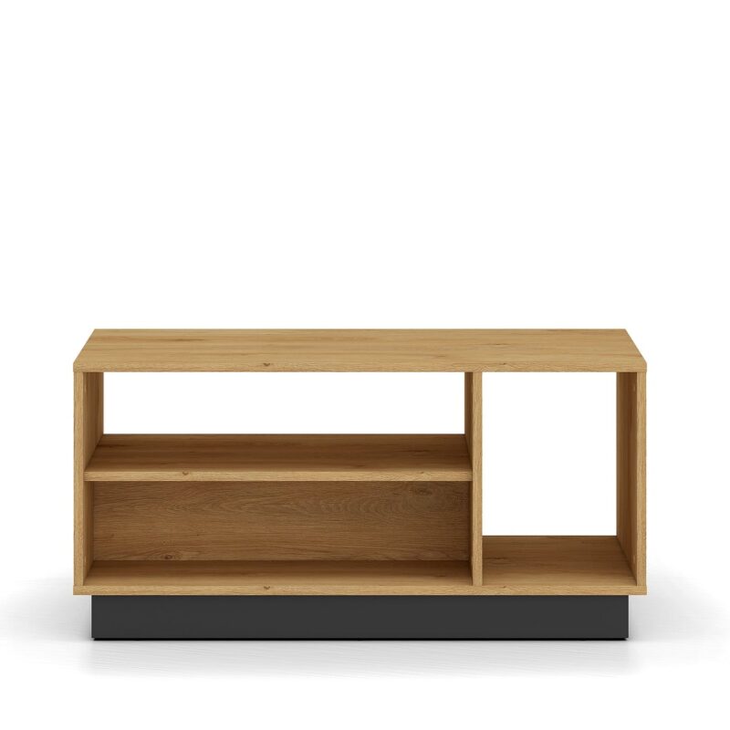 Table Basse en Chêne Élégant avec Base Noire - Design Moderne et Pratique|Offre Limitée|Decora Home