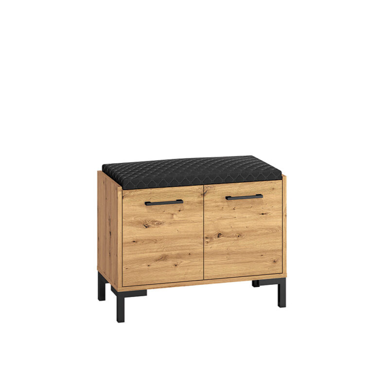 Meuble à Chaussures en Chêne Artisanal avec Bordure ABS - Rangement Résistant et Élégant|Dernières pièces|Decora Home