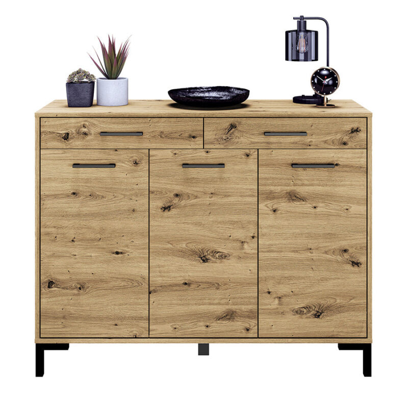 Meuble à chaussures en chêne artisanal – Rangement pratique et design robuste|Dernières pièces|Decora Home