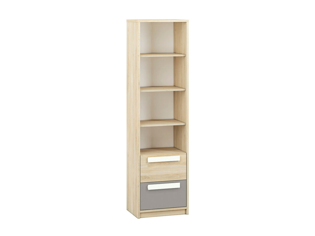 Étagère moderne Hêtre Fjord et Blanc avec bordure ABS - Design élégant et fonctionnel|Offre Spéciale|Decora Home