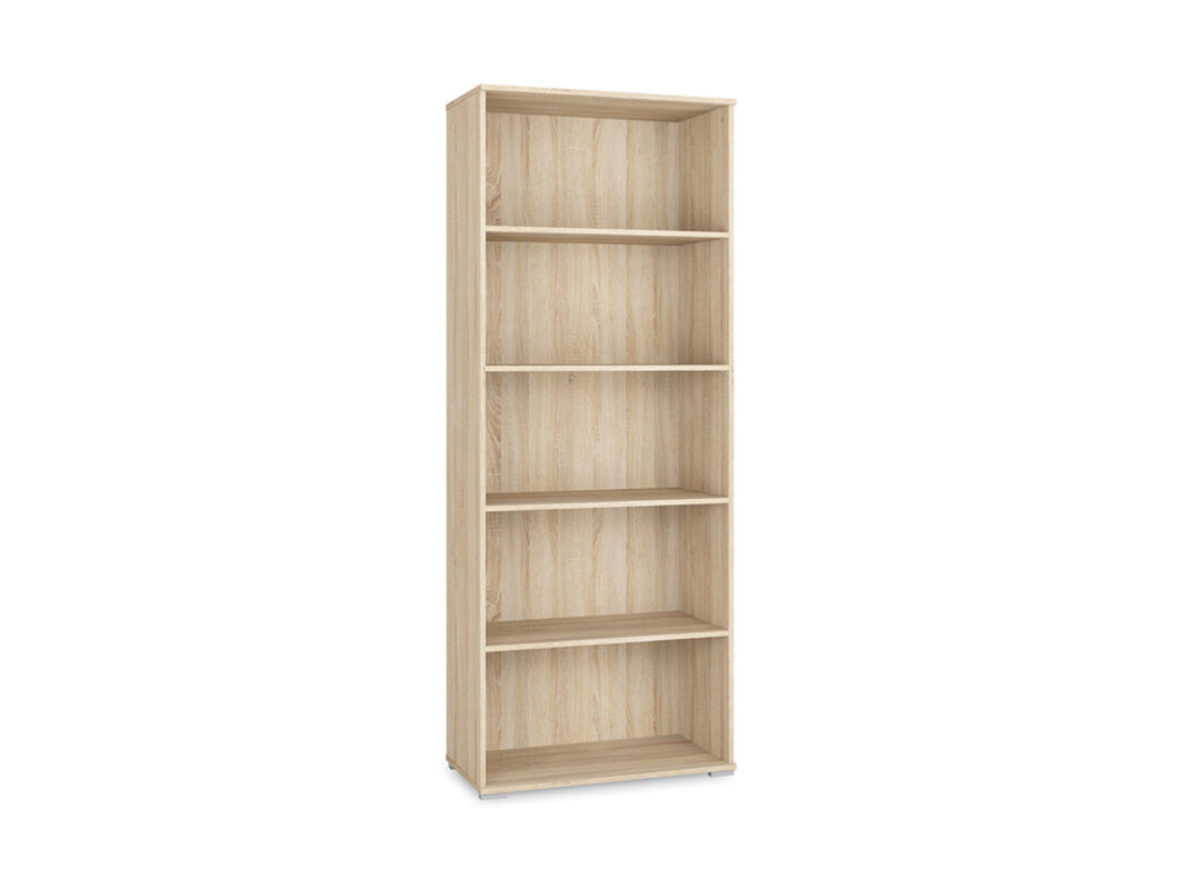 Étagère Moderne avec Bordure ABS - Panneau Laminé Résistant - Lumière de Sonoma|Offre Spéciale|Decora Home
